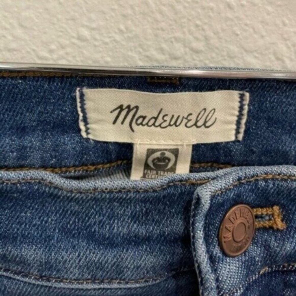 Madewell High Rise Cali Demi Boot Jeans Preppy Contemporary Stretch Mini Flare - Picture 5 of 10